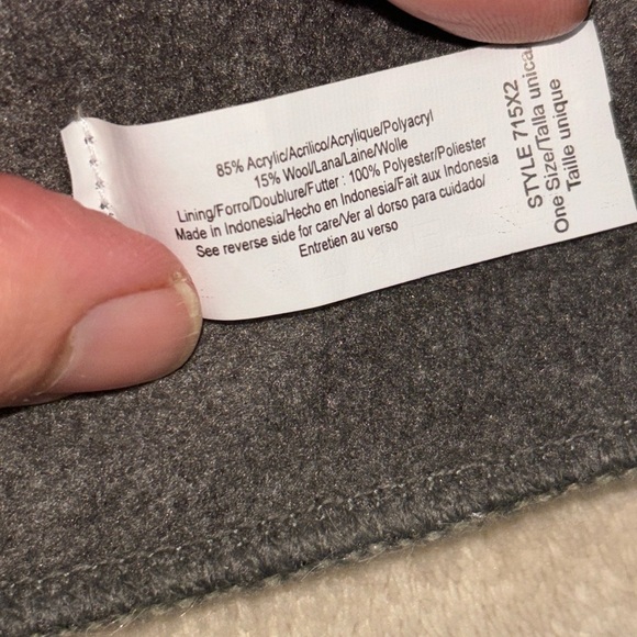 ARIS Men’s Brown/Tan/Gray Tight Knit Scarf Wool/Acrylic Blend 66x9” - Picture 6 of 7